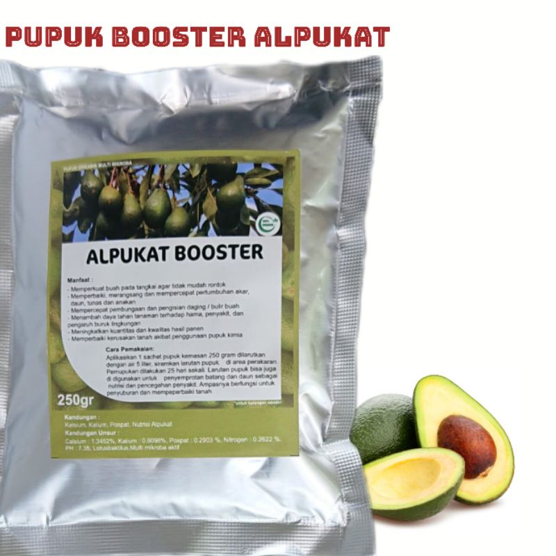 Pupuk organik booster perangsang buah alpukat agar cepat berbuah lebat besar tidak rontok tahan hama