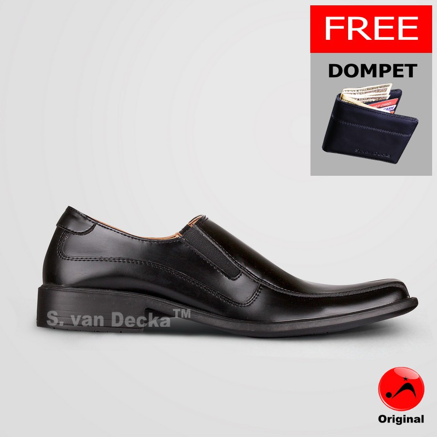 Sepatu  Pria S. van Decka  D-MUT718 + Bonus Dompet