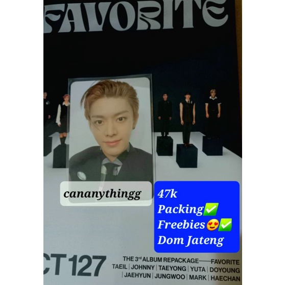 Photocard (PC) Yuta favorite classic version [FREE RANDOM STUFF]
