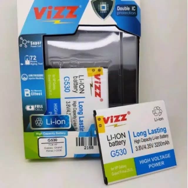 BATERAI VIZZ SAMSUNG G530/J2 PRIME/GRAND PRIME/J3 2016 DOUBLE POWER 3200mAh