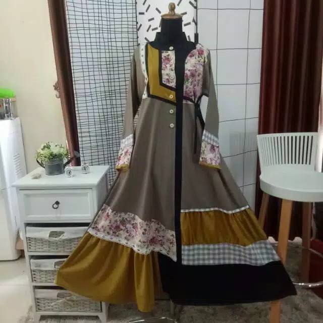 Gamis toyobo replika tuneeca / esme fashion murah