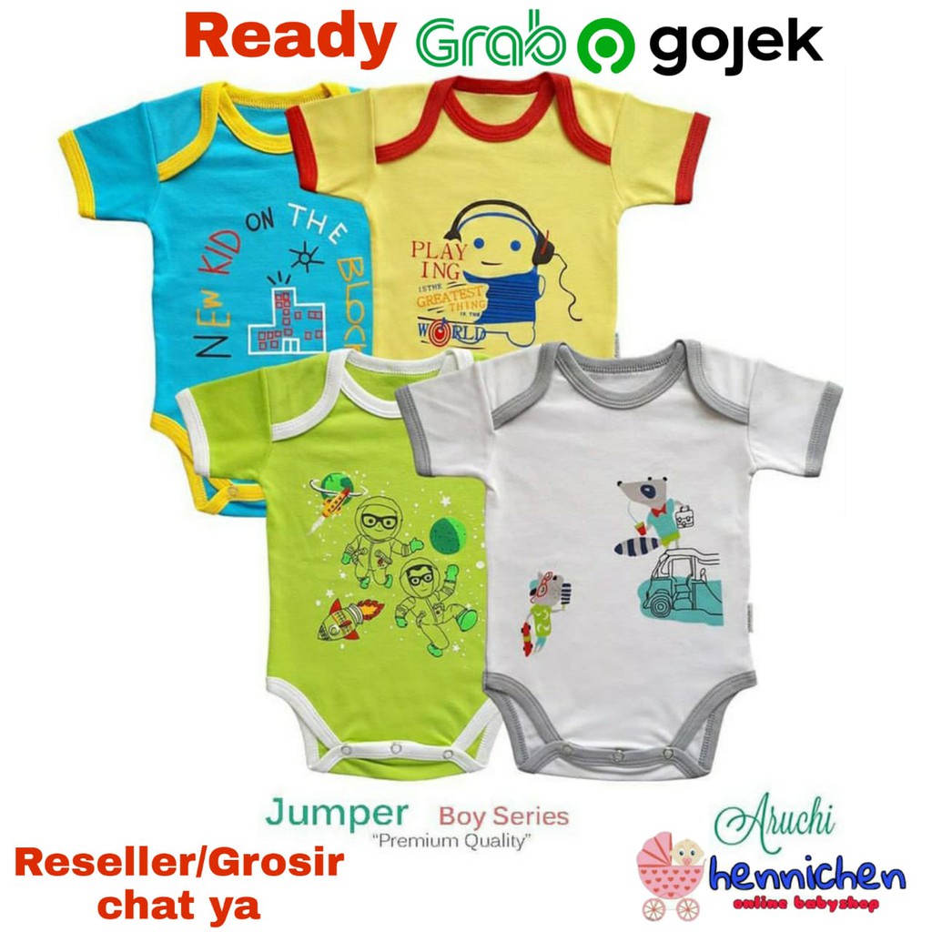 NEW ARUCHI BODYSUIT JUMPER BOY ( ISI 4 PCS ) SNI