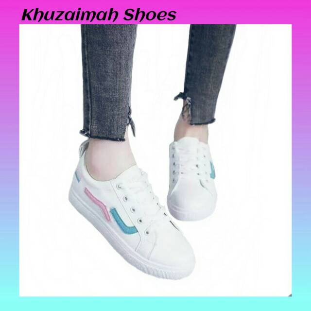 Sepatu Sneakers wanita KZM NS45 Sneakers Putih High quality