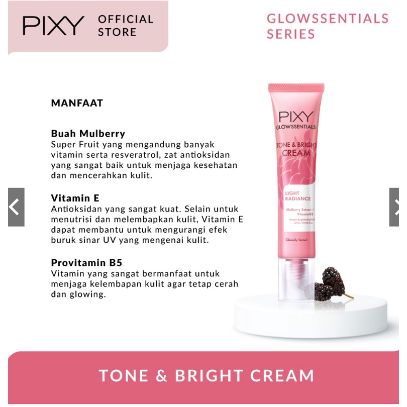 PIXY TONE &amp; BRIGHT CREAM 20 gr