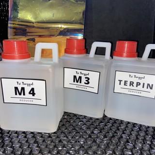 Reduser M3 / M4 / Terpin Sablon 500ml GROSIR PRAKARYA MALANG Thinner Tiner Reducer Thiner Pengencer Pencair Minyak Air Cair Cairan Liquid Cat Paint Painting Pembersih Prakarya Kerajinan Craft Crafting Art Seni Kesenian Kertakes Alat Peralatan