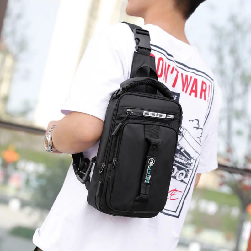 Promo Tas Selempang Slingbag Multfungsi ELEMENT 1  Pria ( Bisa Ransel)