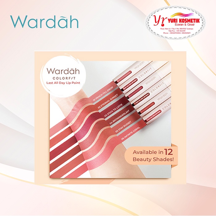 ☘️Yuri Kosmetik☘️ Wardah Colorfit Last All Day Lip Paint 4.2 g