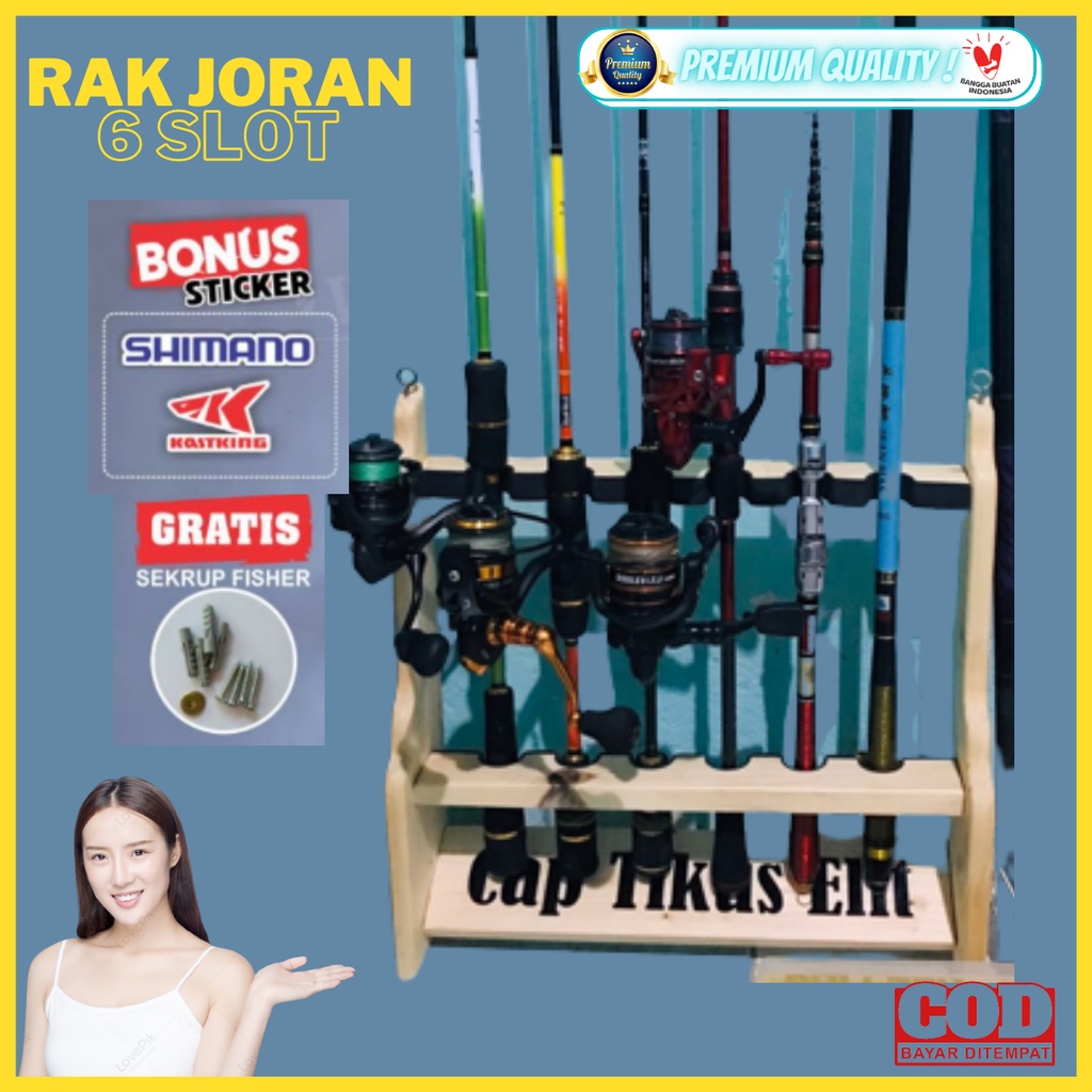 Rak Joran Pancing Maguro Rod Holder / Tempat Joran Rak Dinding Joran Rod Holder Relix Nusantara