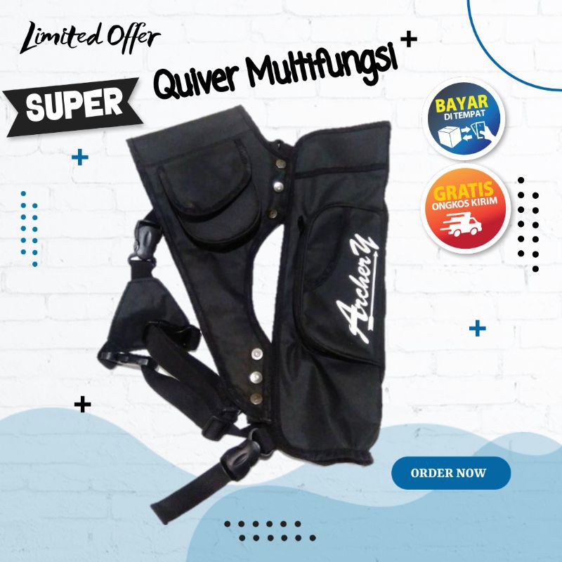 Quiver Arrow Multifungsi  /Tas Anak Panah / Tas Quiver / Tas Panahan / Quiver Side / Quiver Pinggang