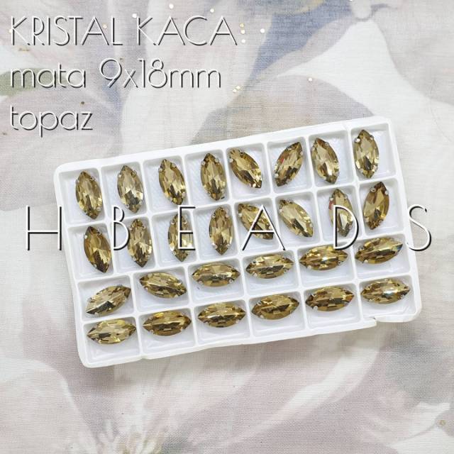 CK6 | 1 Lusin C. KACA Mata CK607 5x10 , CK608 6x12 , CK609 7x15 , CK610 9x18 mm kristal cangkang