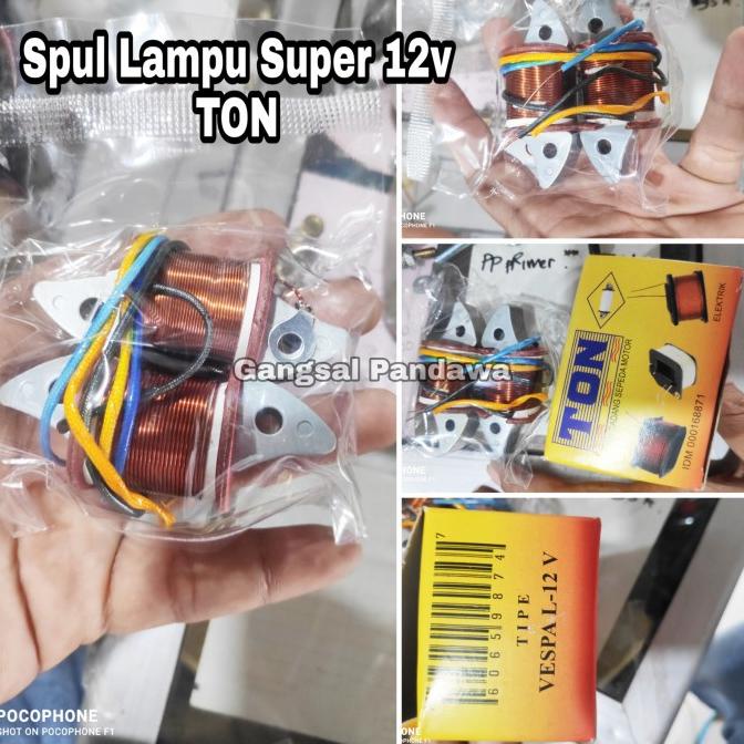 ORIGINAL - Spul Lampu Vespa Super 12v ToN