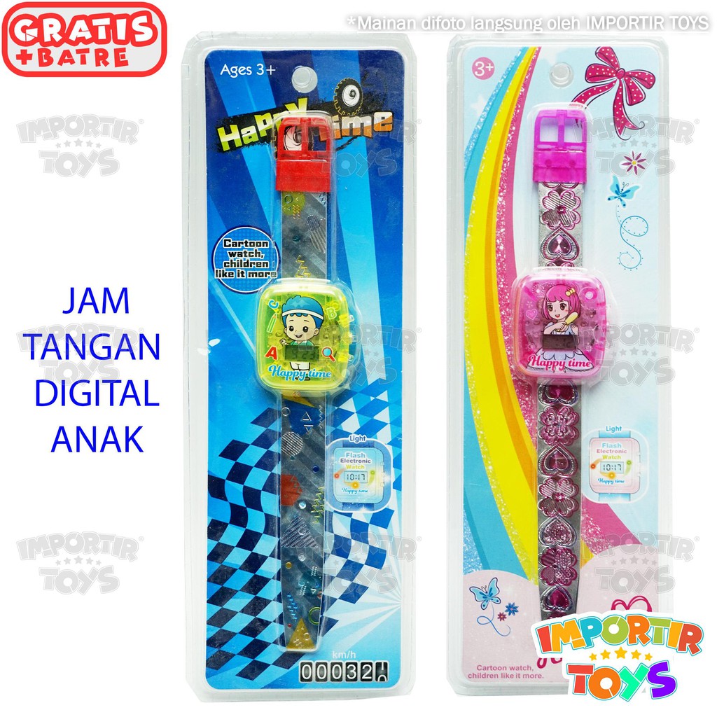 JAM TANGAN ANAK LUCU dgn LAMPU yang KEREN AVENGERS MICKEY MINNIE MOUSE MINION PRINCESS DISNEY