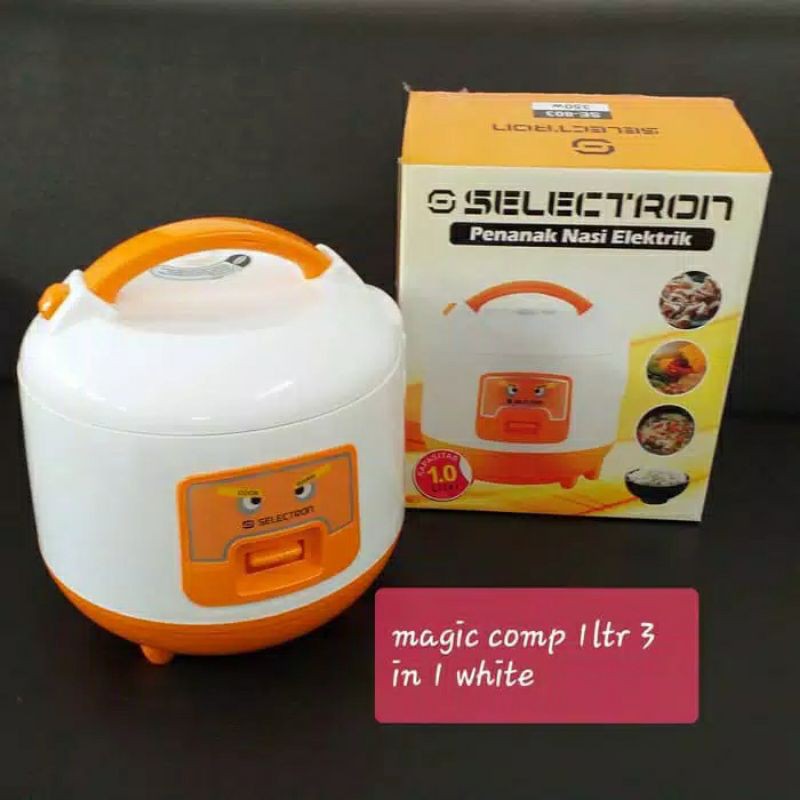 rice cooker SELECTRON 1 liter - magic com 3 in 1 anti penyok