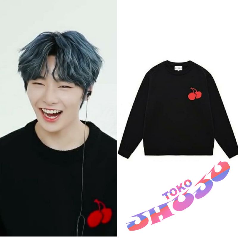 Basic Sweater Stray Kids In styke Cherry logo small