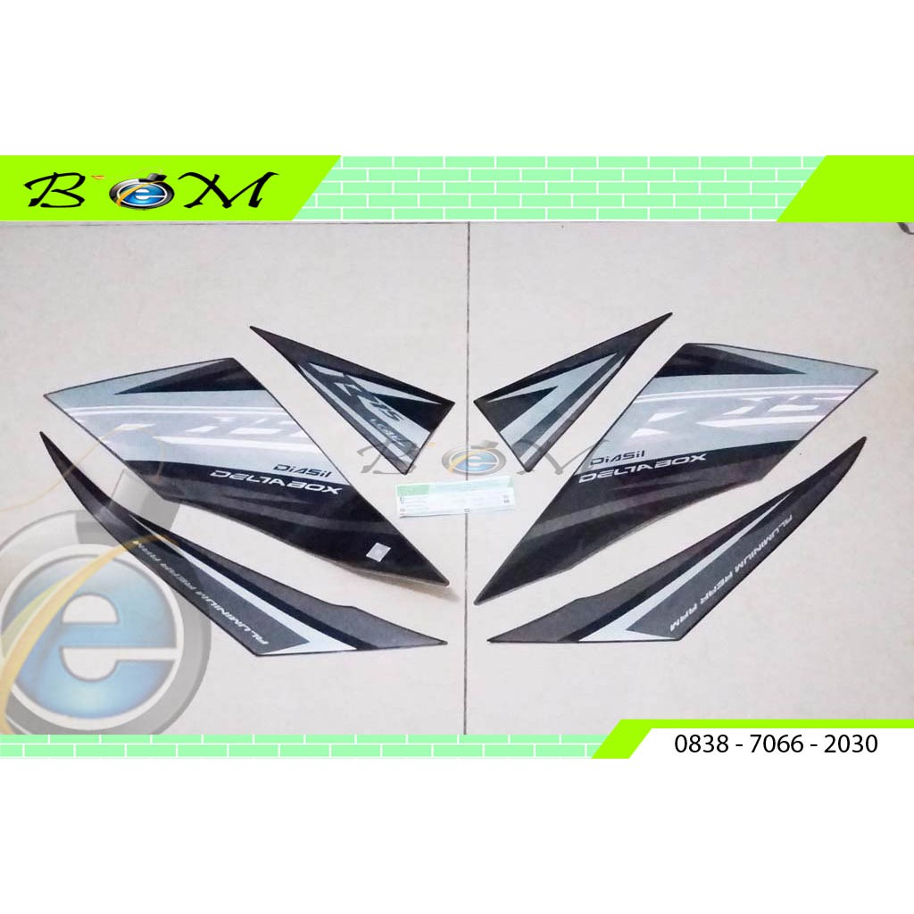 Striping Stiker Sticker Yamaha R15 V2.0 V 2 2014 Midnight Black Hitam