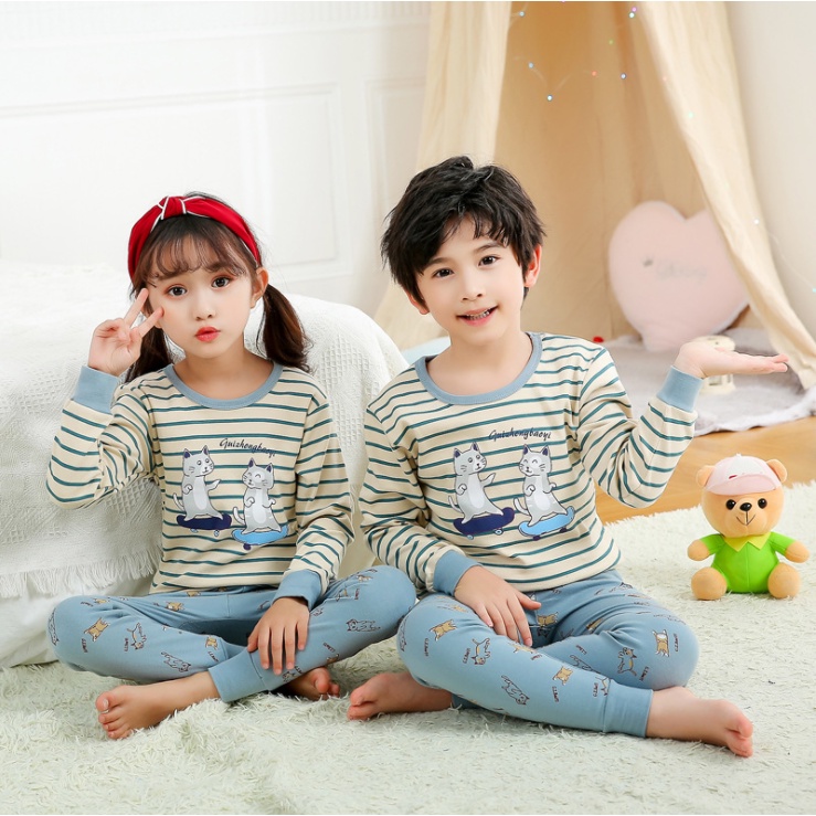 BAJU ANAK SETELAN BAJU TIDUR PIYAMA /  BAJU ANAK LAKILAKI BAJU ANAK PEREMPUAN