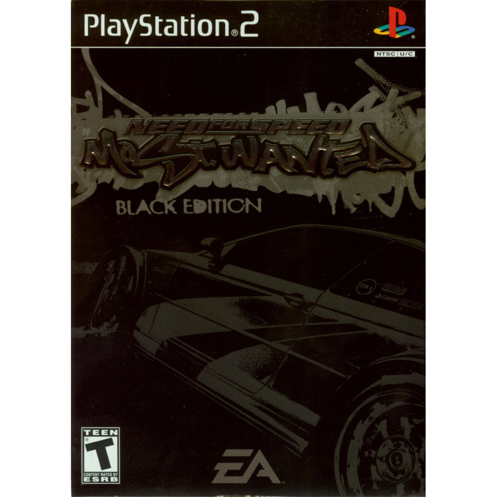 DVD Kaset Game PS2 NFS Need For Speed Most Wanted Black Edition