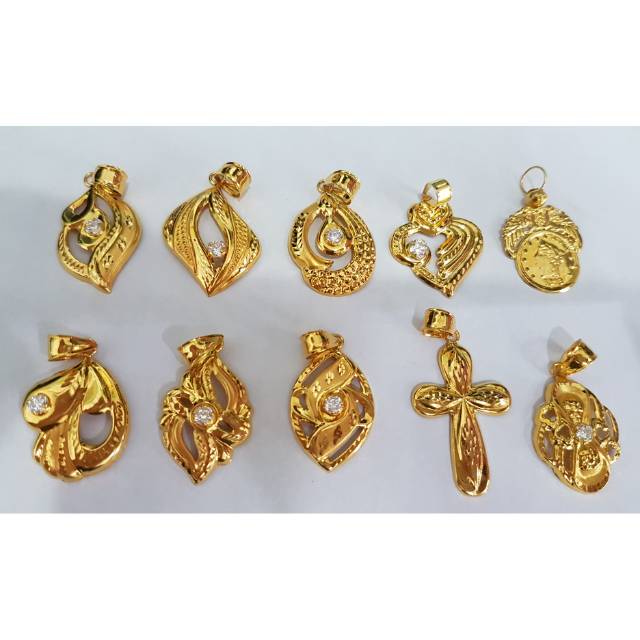 Mainan kalung (liontin) emas asli kadar 700 berat 1 gram