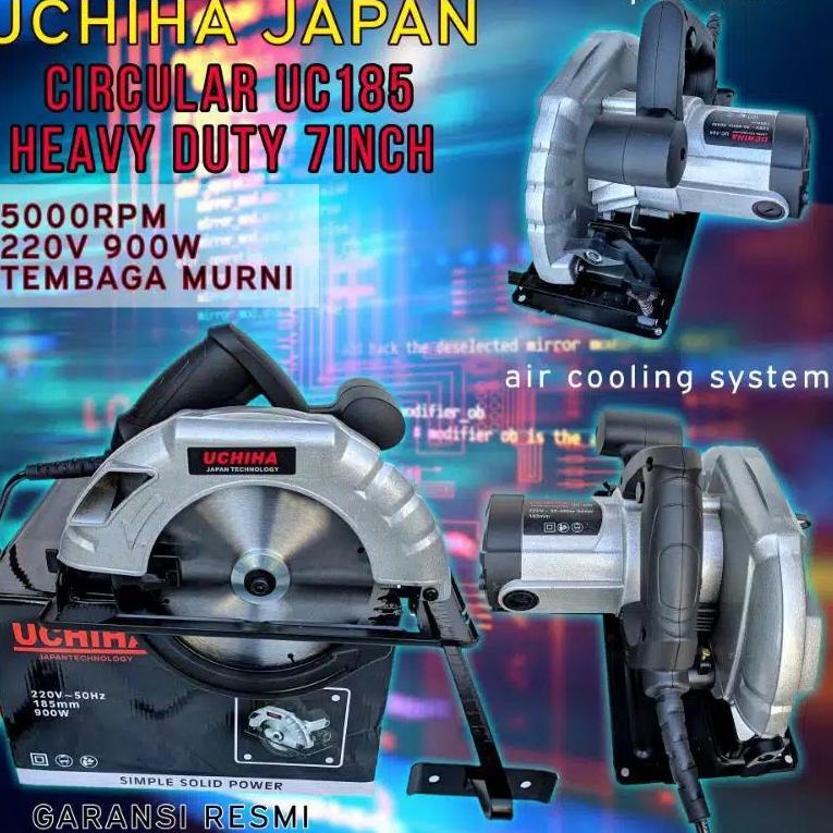 Produk Terkini.. Mesin Gergaji Circular Saw Uchiha UC-255 potong kayu Heavy Duty TZ0