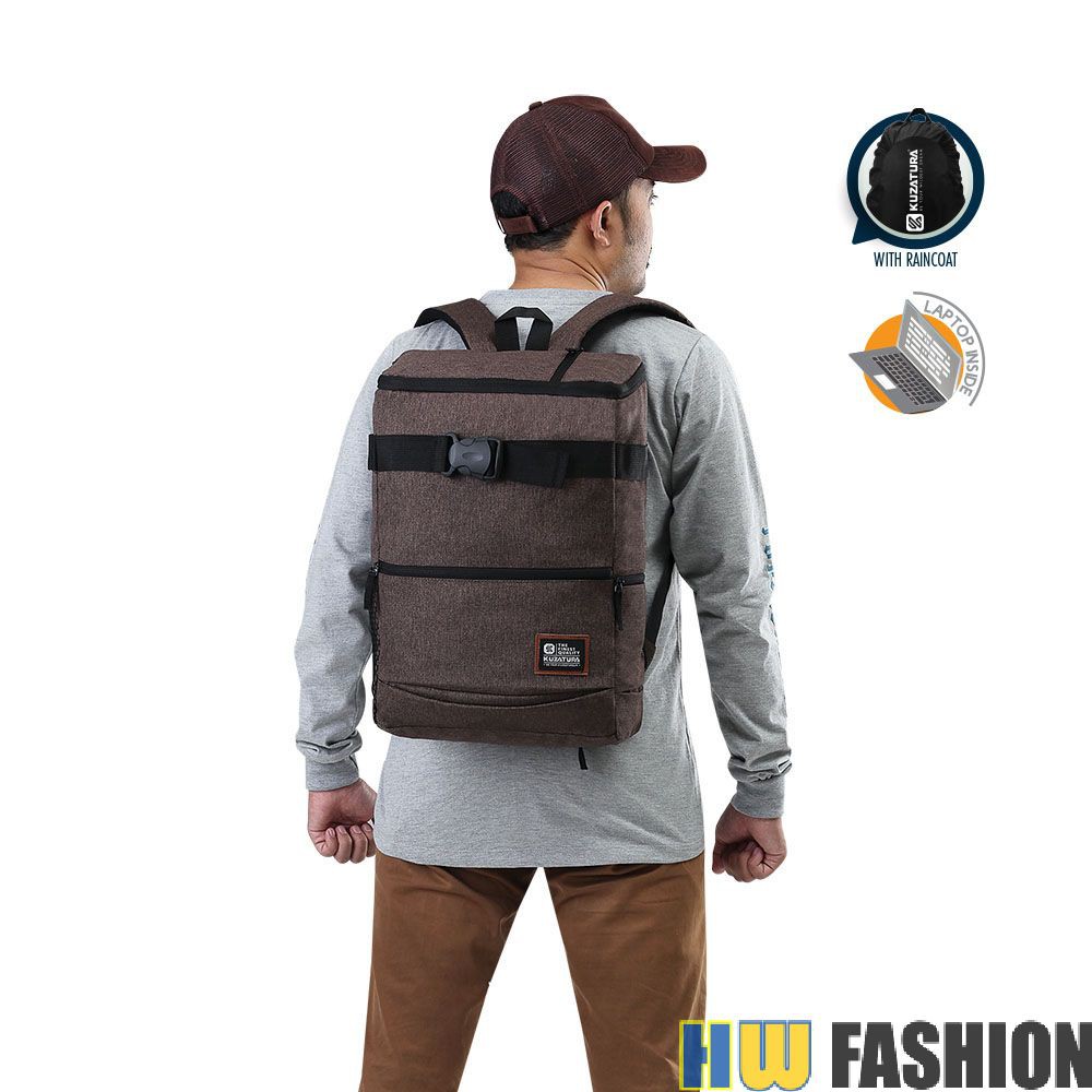 Kuzatura - KZR 767 Tas Ransel Pria Coklat murah original cibaduyut keren