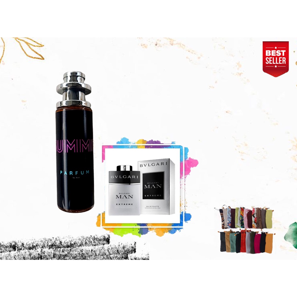 (BOTOL CATUR) PARFUM PREMIUM PRIA BULGARI MEN EXTREEM BEST SELLER - PARFUM COWOK - 35ml - by SUMMIT 