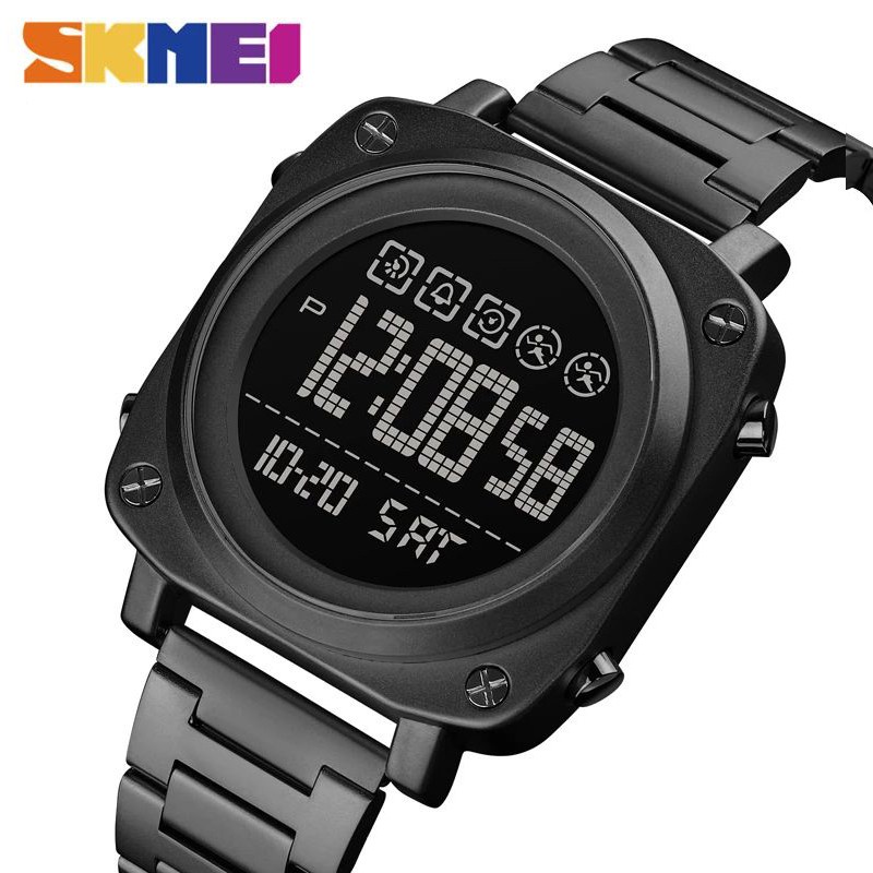 SKMEI 1726 Jam Tangan Pria Digital Stainless Steel WK-SBY