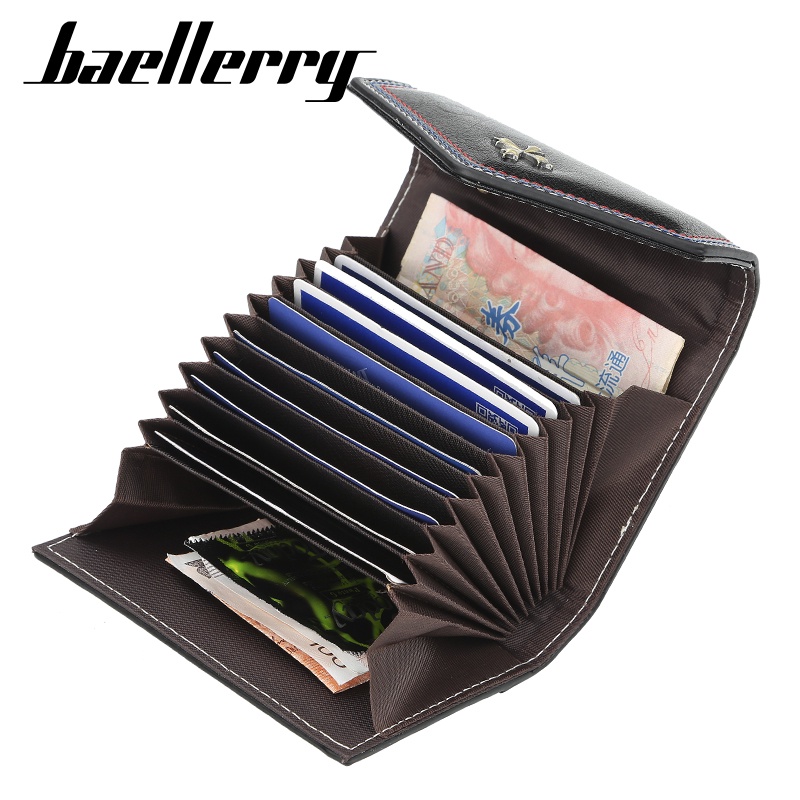BAELLERRY N1633 Dompet Wanita Kecil Dompet Pendek Lipat Dompet Kartu Wanita Bahan Kulit PU Leather Premium WATCHKITE WKOS