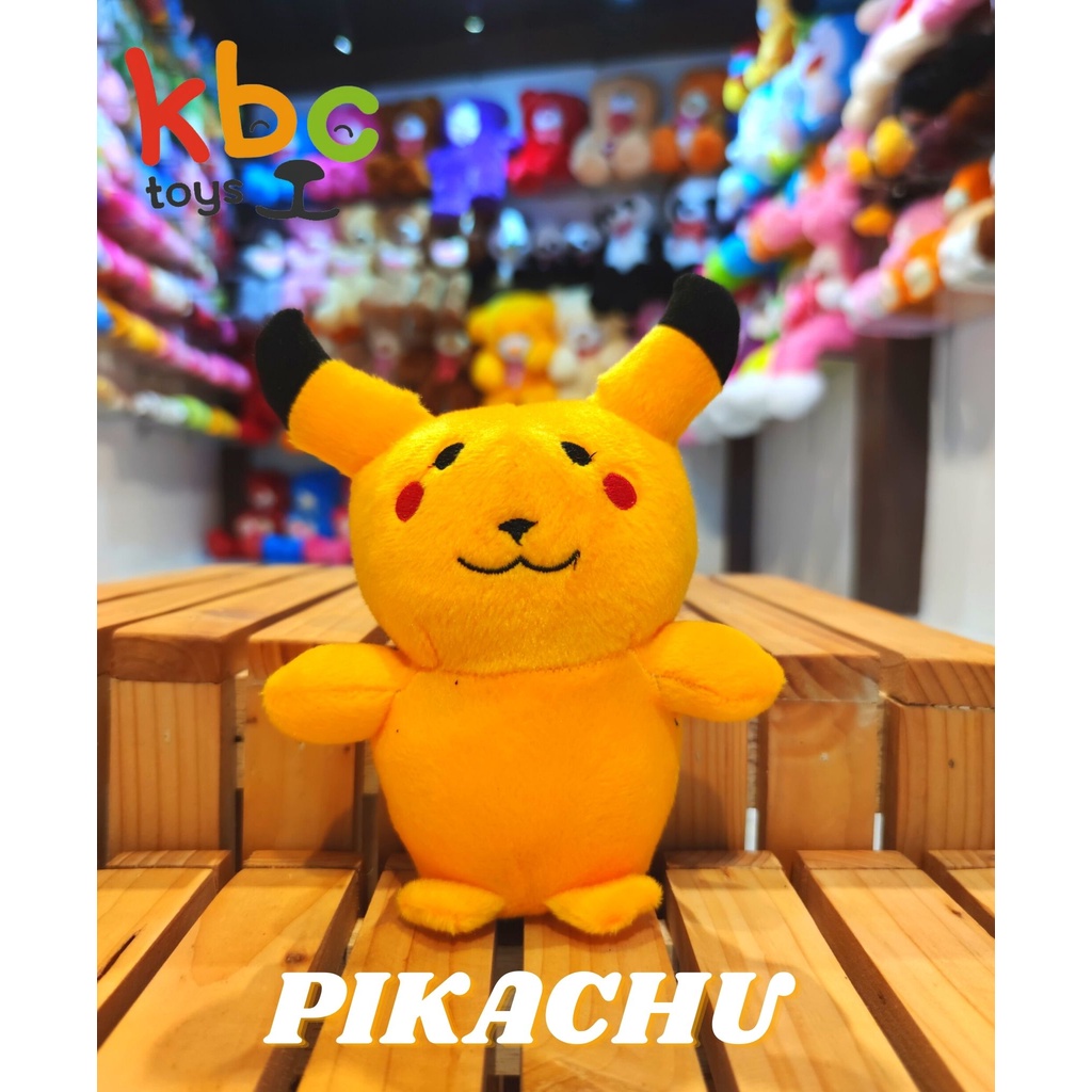 Boneka Capit Mini Pokemon Bahan Velboa Super Murah / Boneka Pikachu Mini / Boneka Pikacu