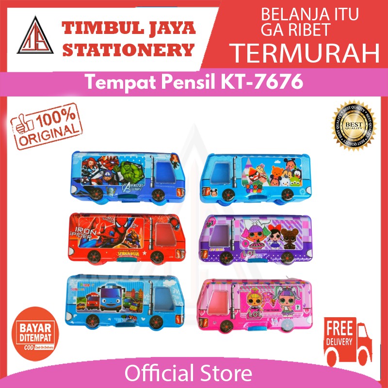 

TEMPAT PENSIL MAGNET BUS KARAKTER DISNEY KT-7676