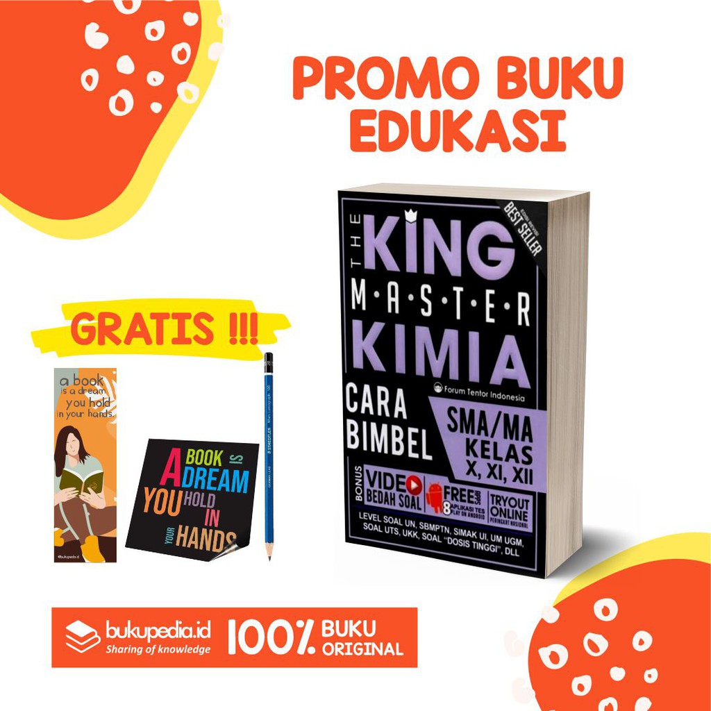 

Buku Edukasi - King Master Kimia SMA - Forum Edukasi (Bonus Pensil 2B, Bookmark, Sticker)