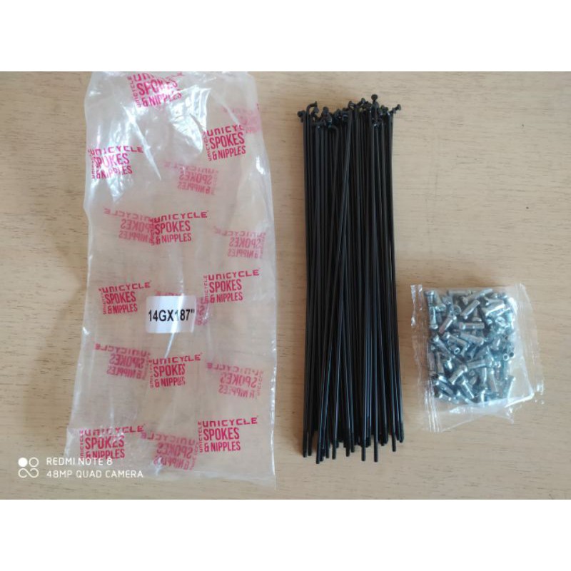 Spoke Ruji Jari Jari Velg RIMS jari ruji  sepeda EDGE 20/ Ruji Sepeda RIMS velg EDGE 451/406