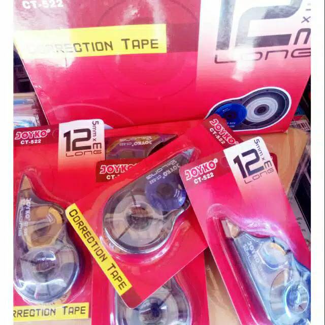 

Tip Ex Correction Tape Tip-Ex Kertas Roll Joyko CT-522 5mm x 12m