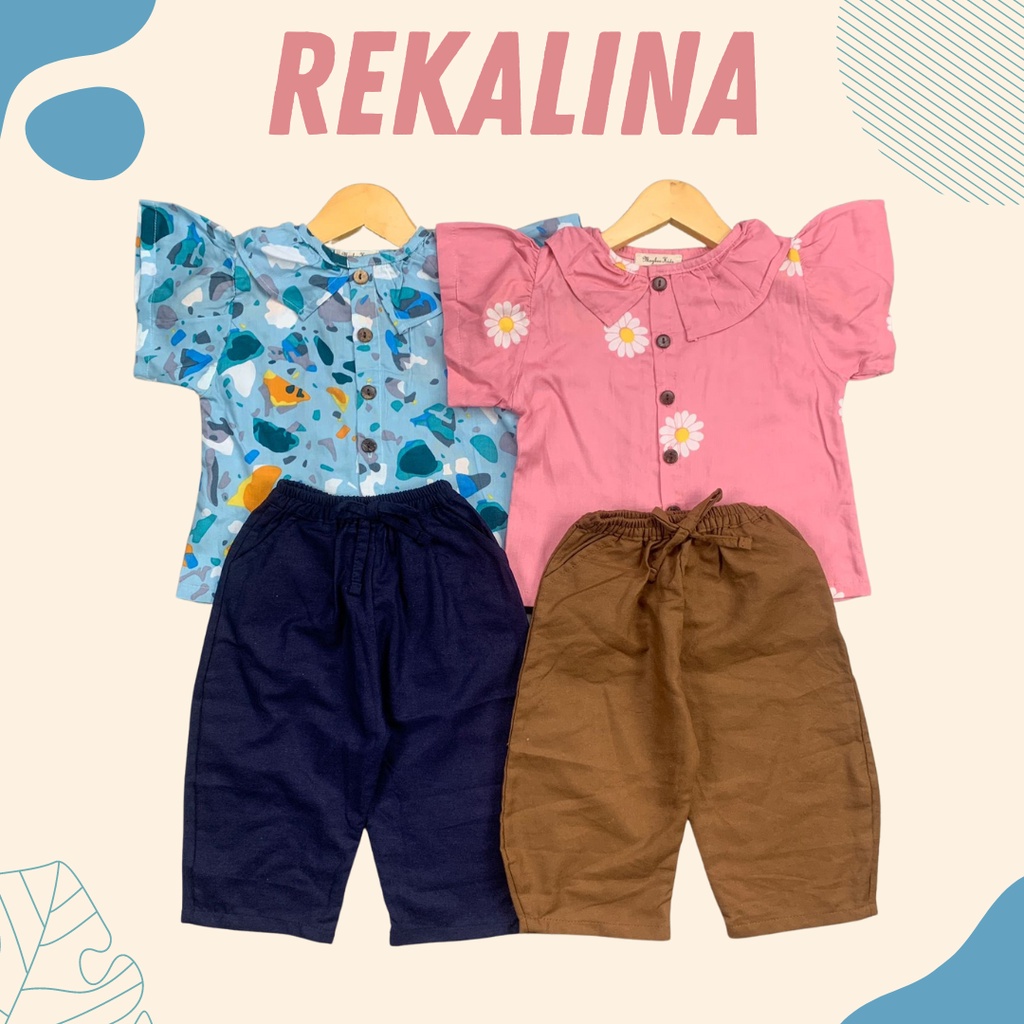 1-4TH SETELAN ANAK PEREMPUAN REKALINA ONE SET ANAK RAYON by MYBEE