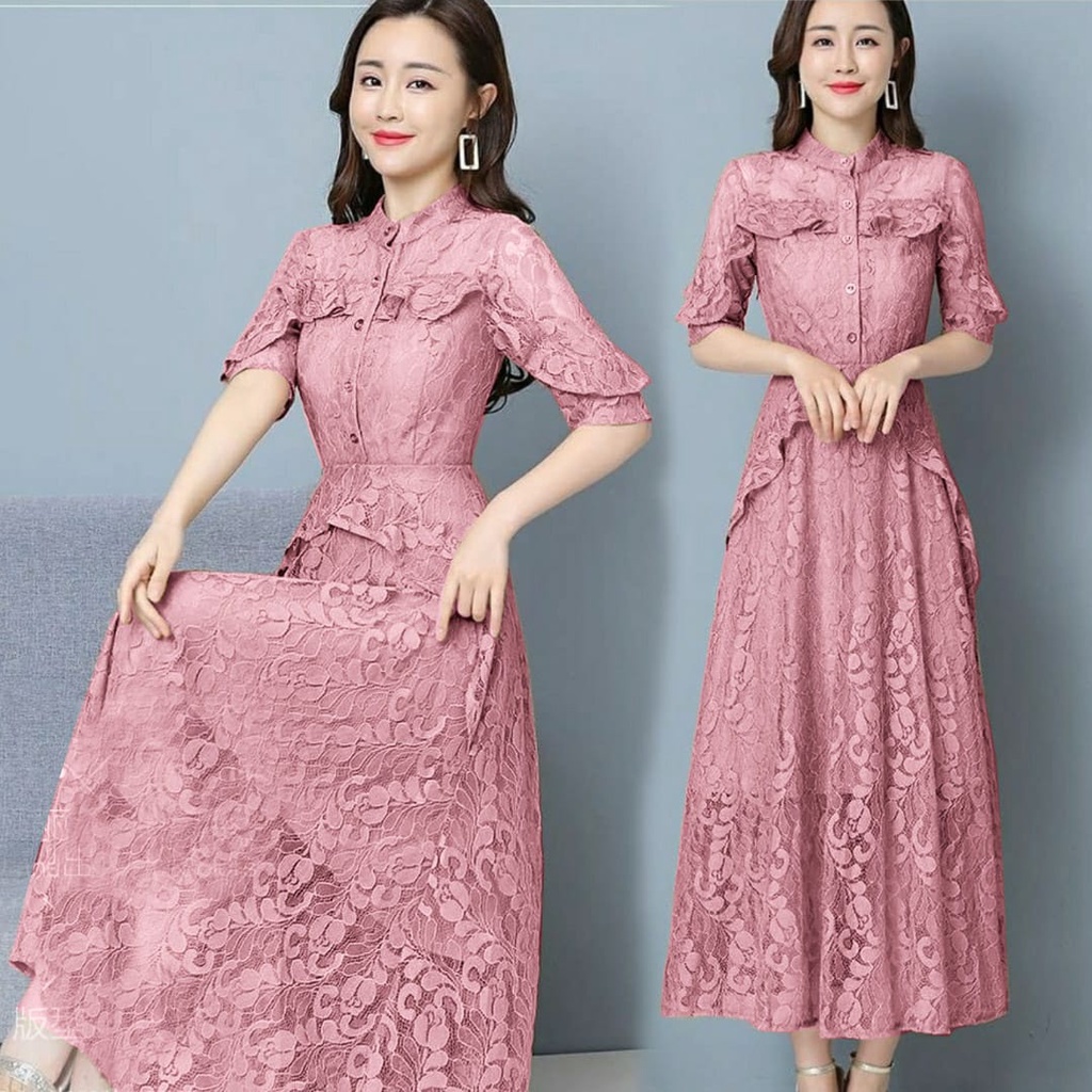 QWFASHION-MC-DRESS WANITA TERBARU-DRESS NATAL-DRESS CASUAL-DRESS REMAJA-GAUN NATAL