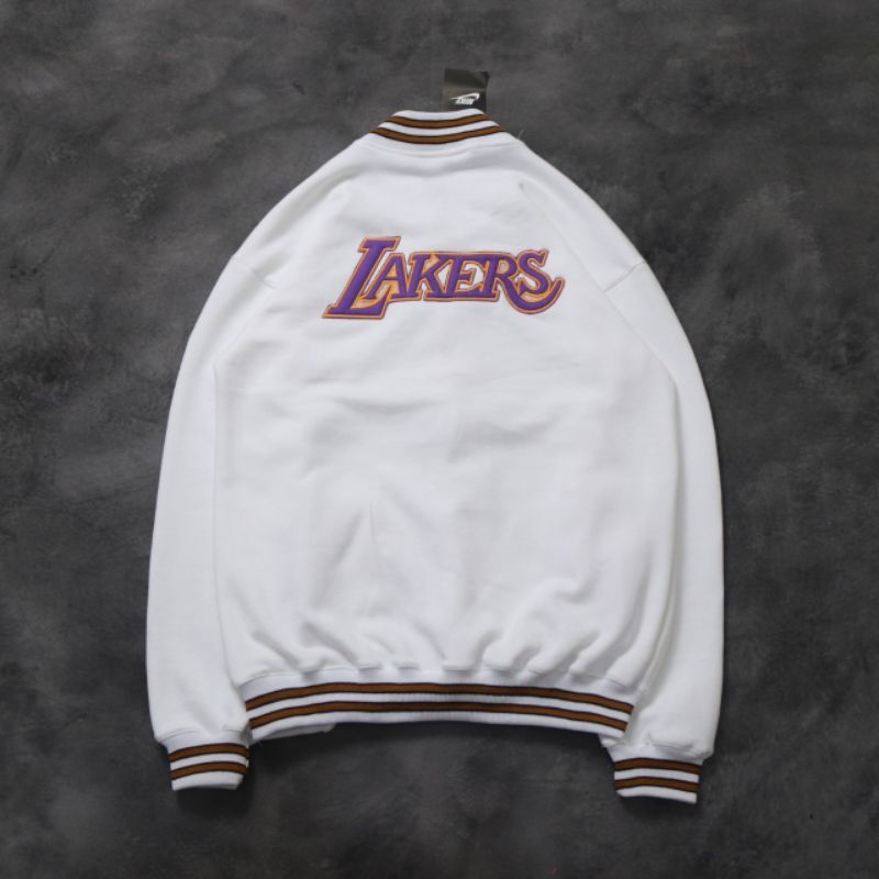 VARSITY LAKERS X NIKE BORDIR PUTIH AUTHENTIC PREMIUM &amp; VARSITY RAIDERS