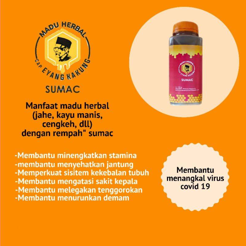 

Madu sumac original Madu herbal Madu sumac Madu sumac cap eyang kakung