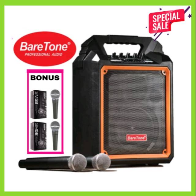 Speker BARETONE MAX 06 MX Speaker Portable Wireless Bluetooth