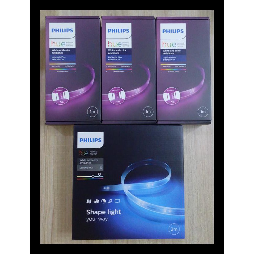 JNT COD]] PHILIPS HUE PAKET KETUPAT 9: 1 STRIP BASE, 3 STRIP EXTENSION BIG SALE] KODE 713