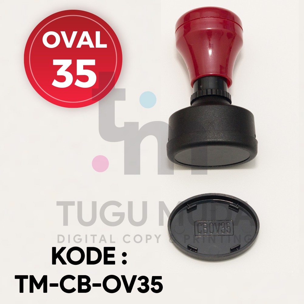 

GROSIR Gagang Stempel Flash OVAL 35 (25x35mm) - TM-CB-OV35