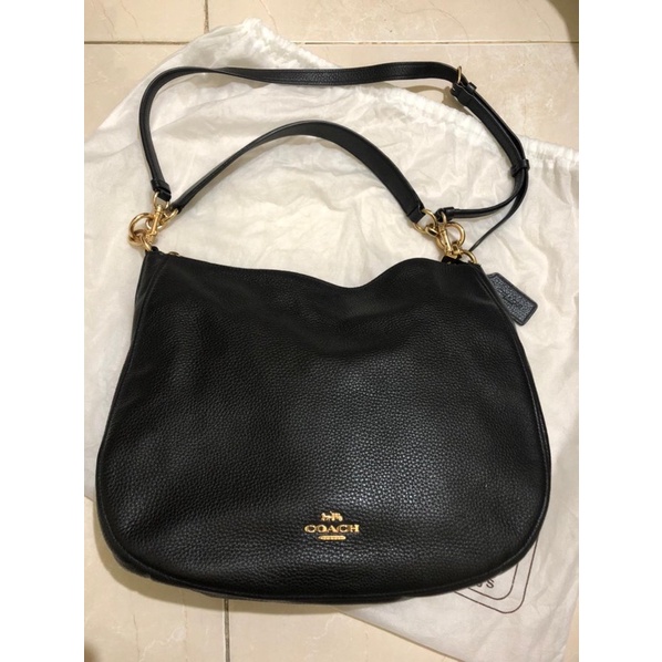 preloved coach hobo hitam