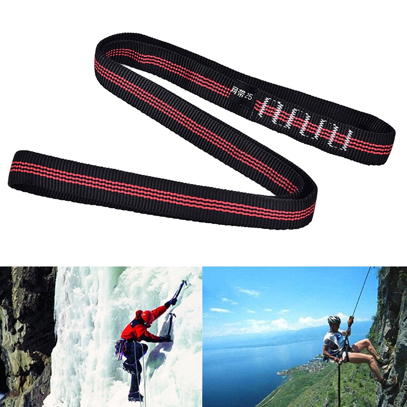 {LUCKID}25KN 60cm Climbing Sling Bearing Strap Reinforce Rope belt Load-bearing Bandlet