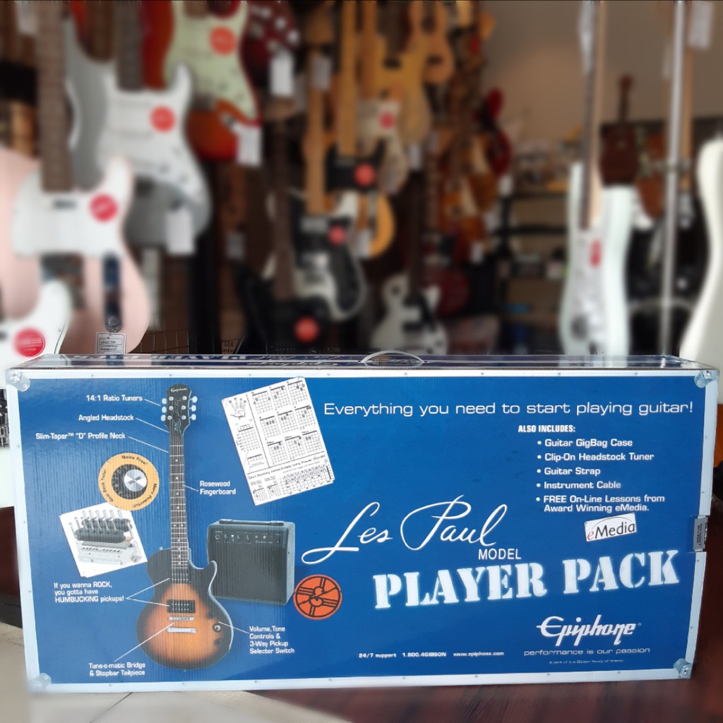 Epiphone Les Paul Electric Guitar Player Pack - Vintage Sunburst