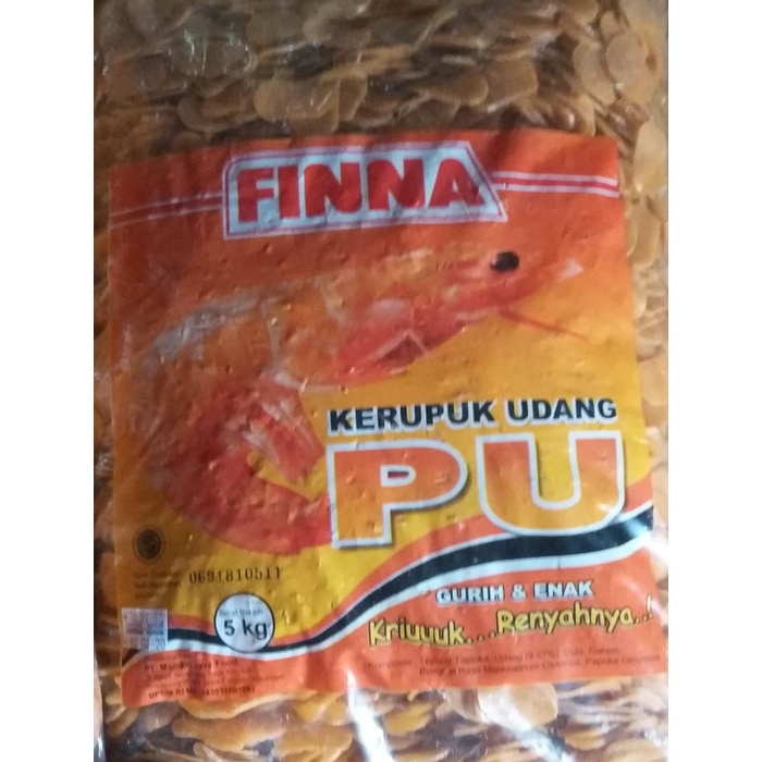 

Kerupuk Finna Udang Pu 3,5Cm @5Kg