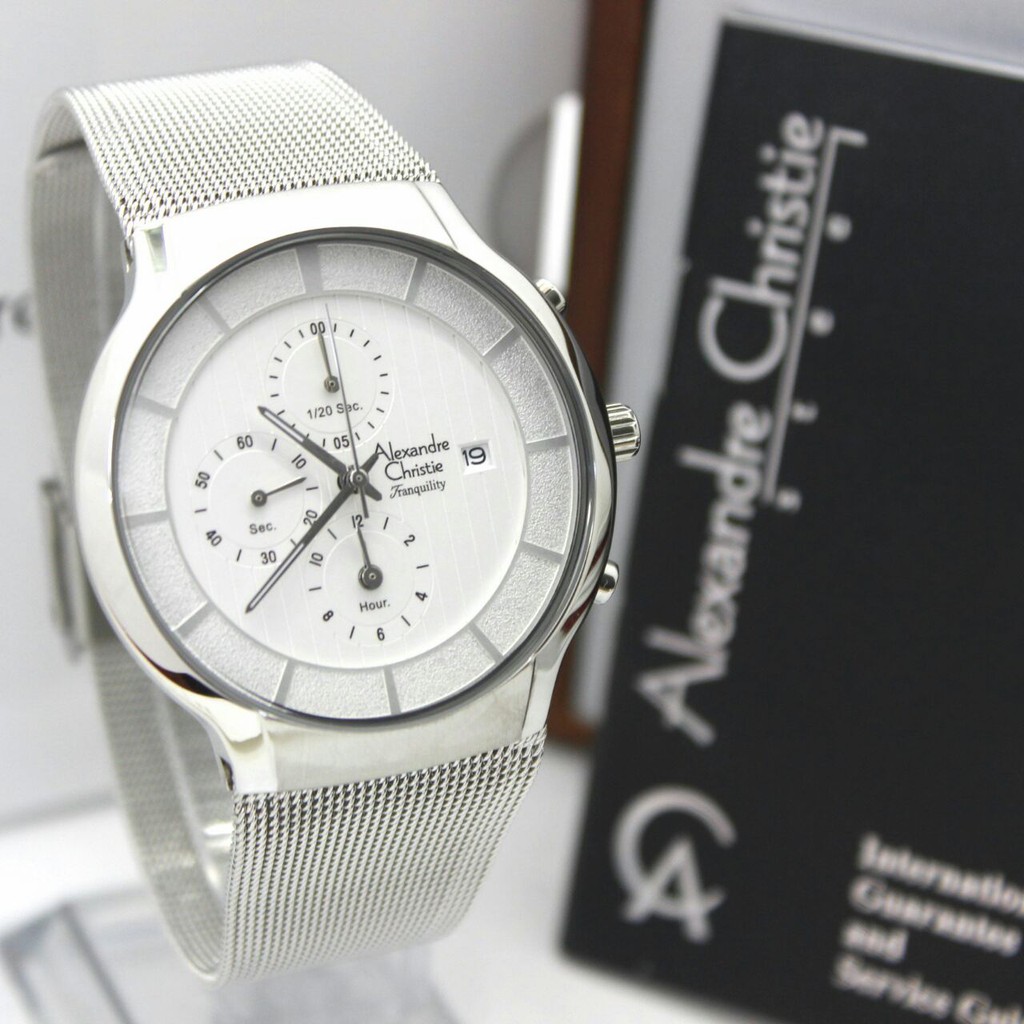 Alexandre Christie AC6245MC - Jam Tangan Fashion Pria Murah - Rantai Pasir