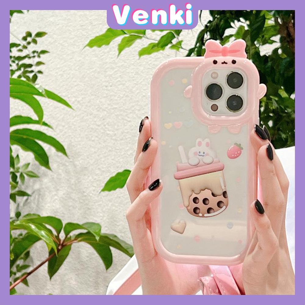 iPhone Case Silicone Soft Case Clear Case Airbag Shockproof Protection Camera Varnish Feel Bunny Cartoon Cute Compatible For iPhone 11 Pro Max 13 Pro Max 12 Pro Max 7Plus xr XS Max