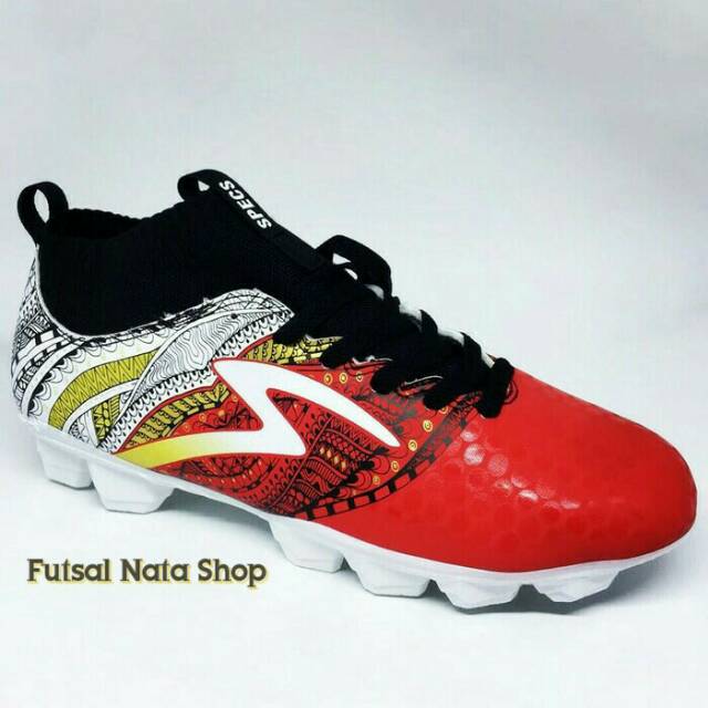 Sepatu bola specs original Heritage merah putih new 2018 (FNS)