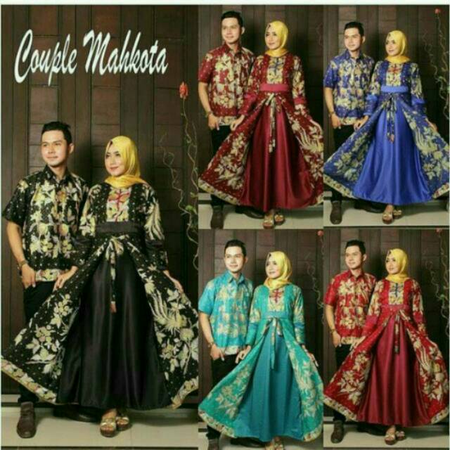 Couple batik mahkota, batik couple syar'i ramayana
