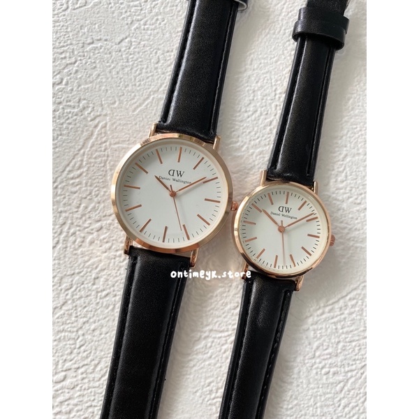 Jam Tangan Kulit Couple / Satuan Pria 40mm Wanita 30mm (Bisa COD)