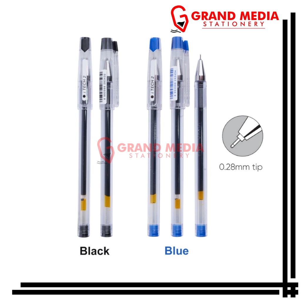 

[GRAND MEDIA] BALLPOINT / PENA / PULPEN GEL JOYKO I-TECH 0.28 GP-266 / 1PCS