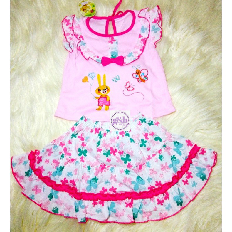 Gaun Bayi (+/-) Uk 0-8 Bulan / Dress Baby Murah Baju Bayi